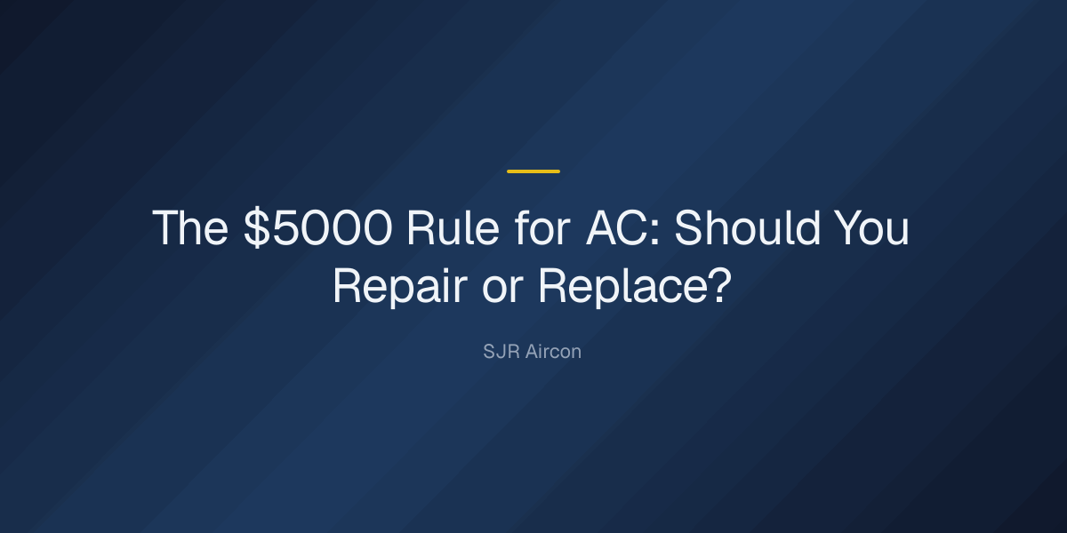 What is the $5000 rule for AC? — The $5000 Rule for AC: Should You Repair or Replace?