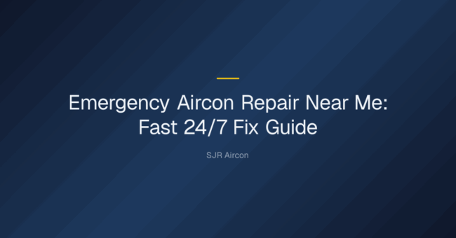 emergency aircon repair near me — Emergency Aircon Repair Near Me: Fast 24/7 Fix Guide