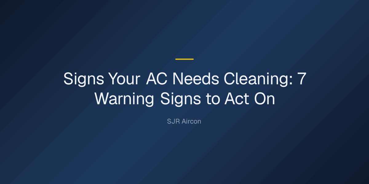 What are signs your AC needs cleaning? — Signs Your AC Needs Cleaning: 7 Warning Signs to Act On